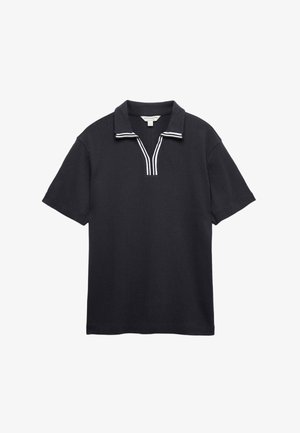 Autograph, STRIPE NECK - Polo shirt - dark navy