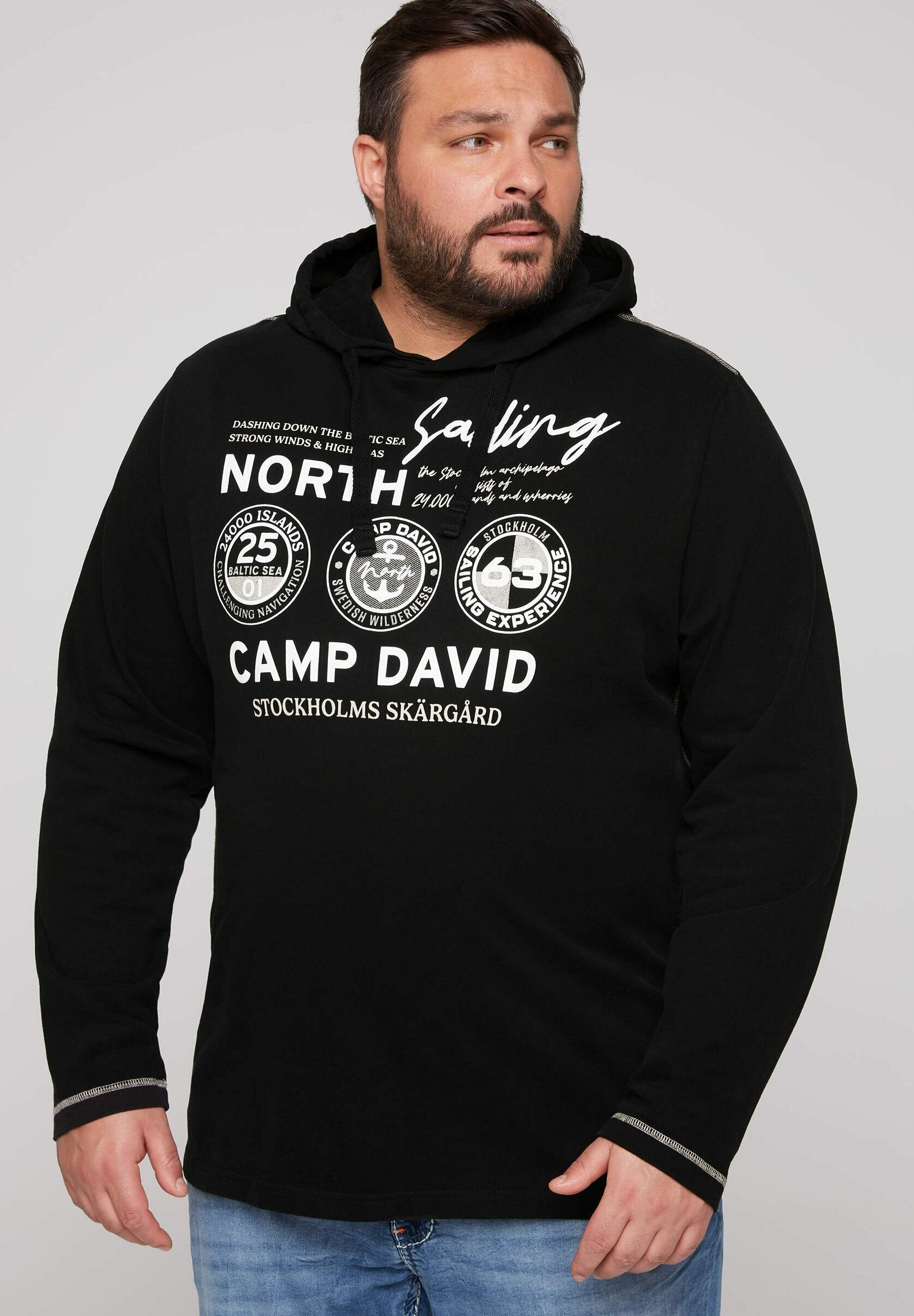 Camp David Kapuzenpullover - black/schwarz - Zalando