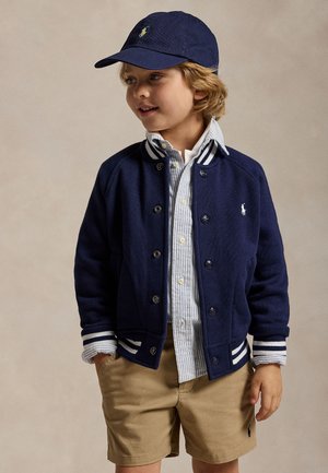 FLEECE BASEBALL JACKET - Sweater met rits - refined navy