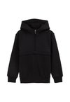 Pulover s kapuco - black