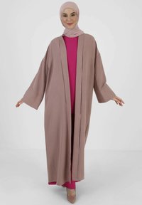 Modanisa - ABAYA REFKA CASUAL - Chaqueta de punto - mottled pink Imagen en miniatura 1