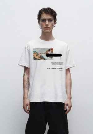 Henry Tiger APOH LONDON APOH MICHELANGELO FIRST MAN - T-shirt print - white