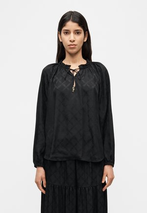 LOGO SLEEVE - Blúzka - black