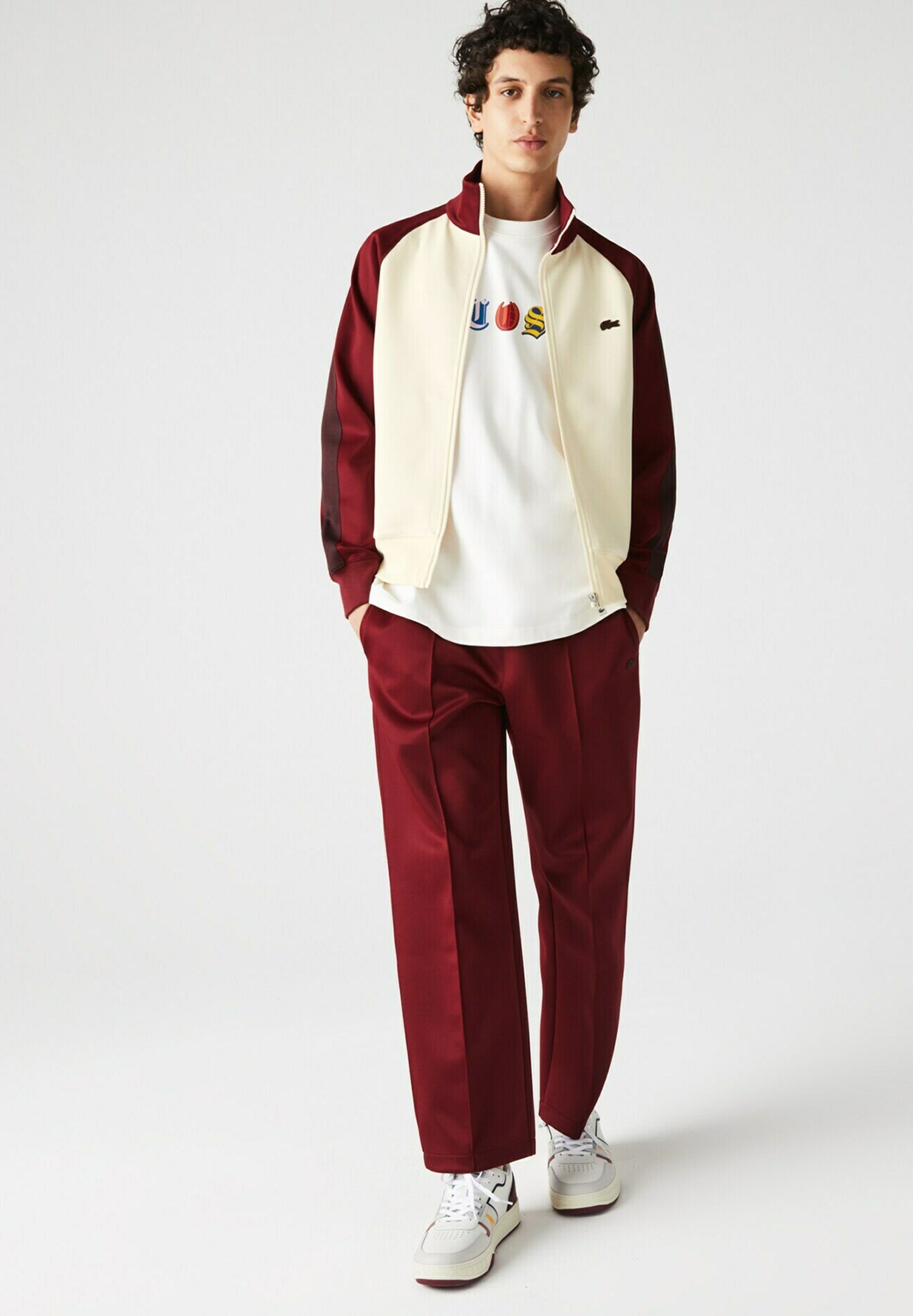 jogging rouge lacoste