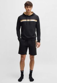 BOSS AUTHENTIC - Pulover s kapuco - black