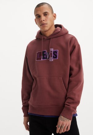Levi's® Skateboarding SKATE HOODED UNISEX - Jersey con capucha - red mahogany/purple