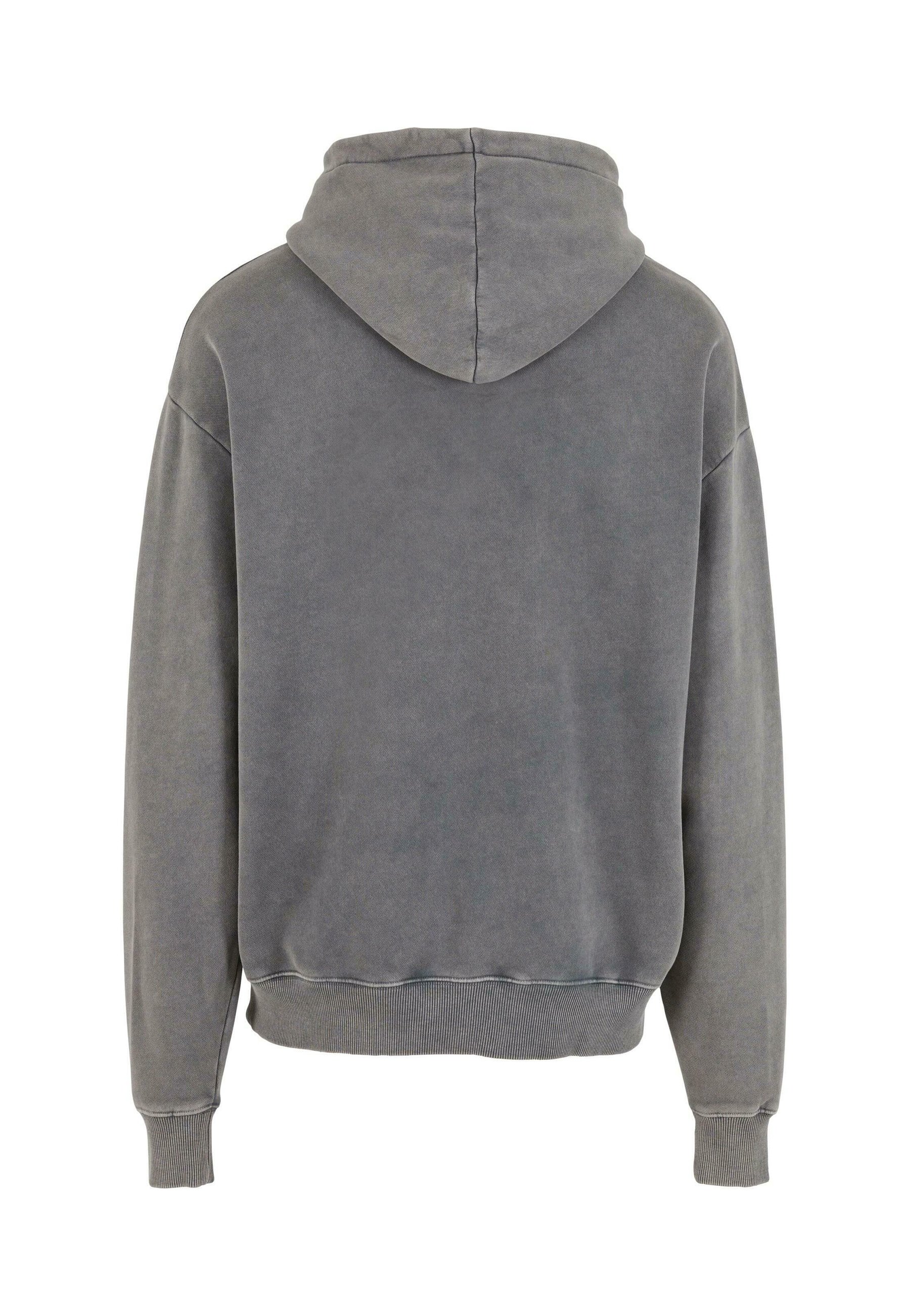 Felpa Con Cappuccio Lunga A Pois – Grigio Scuro Mélange Taglia XXL – Tasca A Marsupio E Interno Spazzolato – 80% Cotone 20% Poliestere