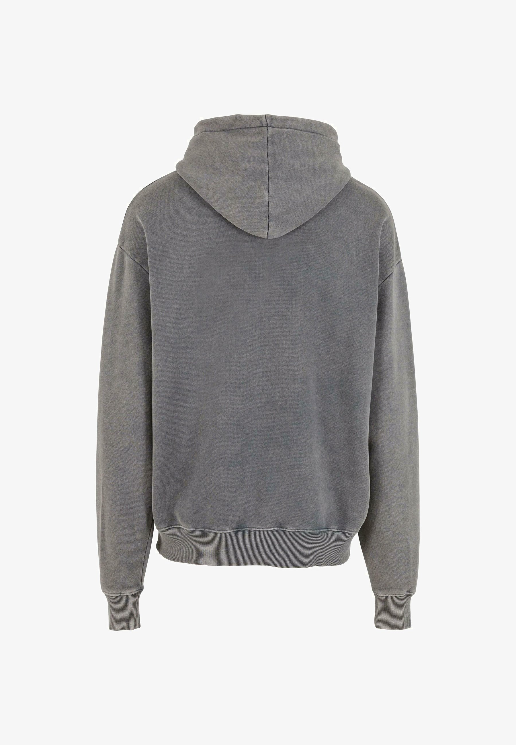 Felpa Con Cappuccio Lunga A Pois – Grigio Scuro Mélange Taglia XXL – Tasca A Marsupio E Interno Spazzolato – 80% Cotone 20% Poliestere