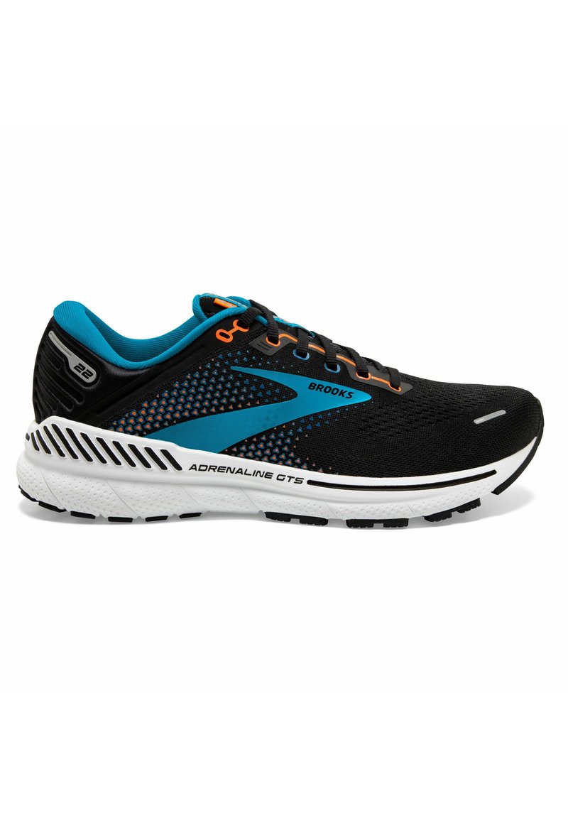 Brooks ADRENALINE GTS 22 Laufschuh Stabilität black/blue/orange