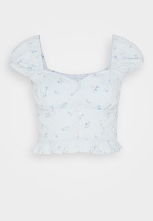 Hollister Co. CORSET - T-shirts med print - blue