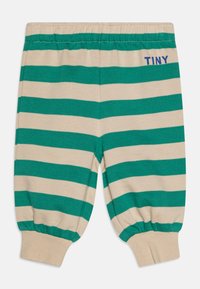 TINYCOTTONS - STRIPES BABY UNISEX - Trousers - dark emerald/dark vanilla Thumbnail Image 1