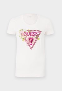 Print T-shirt - cream white