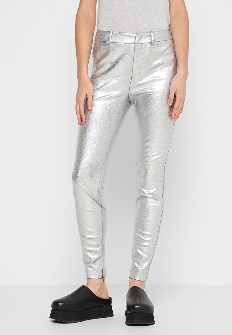 drykorn Broek zilverkleurig drykorn Broek zilverkleurig