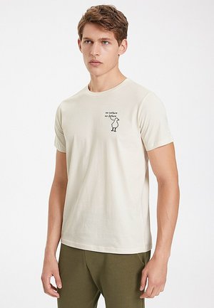 T-shirt print - off-white