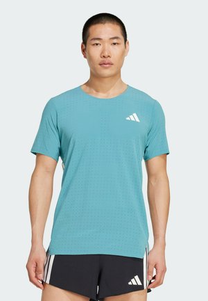 ADIZERO TEE - Sports T-shirts - powder teal