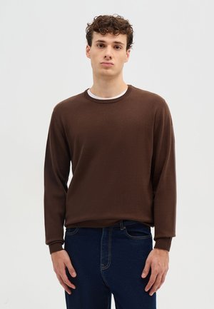 Terranova MAGLIA TINTA UNITA - Maglione - marrone