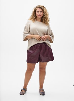 Zizzi, LOCKER SITZENDE - T-shirts basic - simply taupe mel