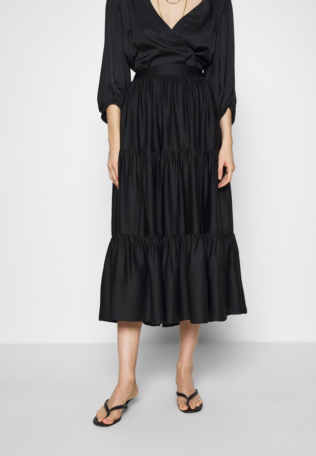 SKIRT ELIZE - Falda acampanada - black