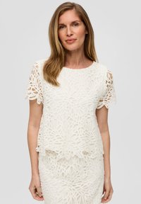 s.Oliver BLACK LABEL VERKÜRZTES  - Bluse - creme