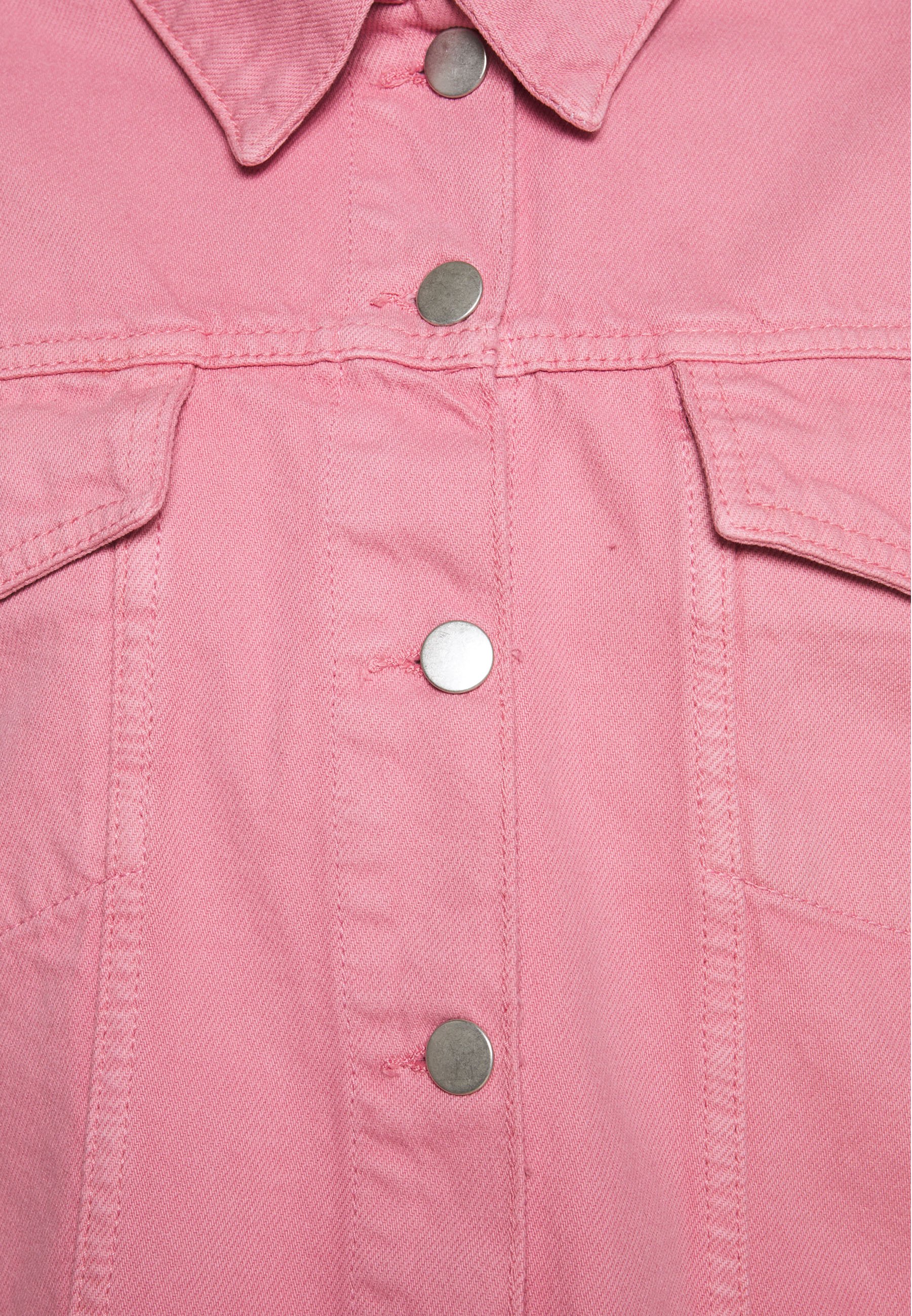 Trendyol Jeansjakke pink Zalando.no Object OBJSTACEY JACKET - Jeansjakke - cloud dancer/incense