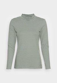 Não selecionado, green stripe