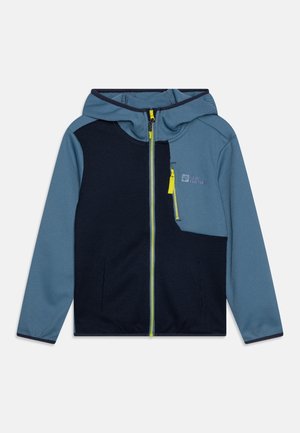 Jack Wolfskin ACTAMIC GRID MIDLAYER UNISEX - Fleecejacke - elemental blue