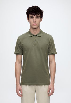 GAP, V STRETCH - Polo - tweed green