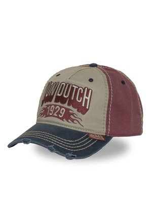Von Dutch, CASQUETTE BASEBALL AVEC BRODERIE ET EFFET USÉ RETRO DENIM - Casquette - beige
