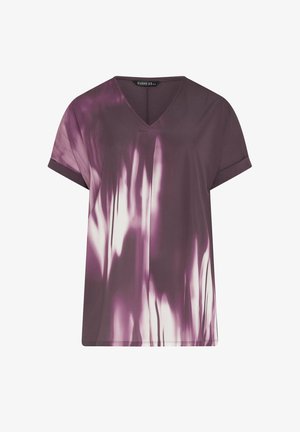 Evans, PLUS SIZE SHORT SLEEVE TOPS - T-shirt print - purple