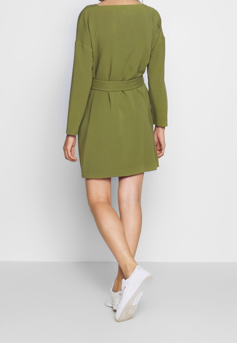 benetton green dress United Colors of Benetton Green Printed A-Line Dress