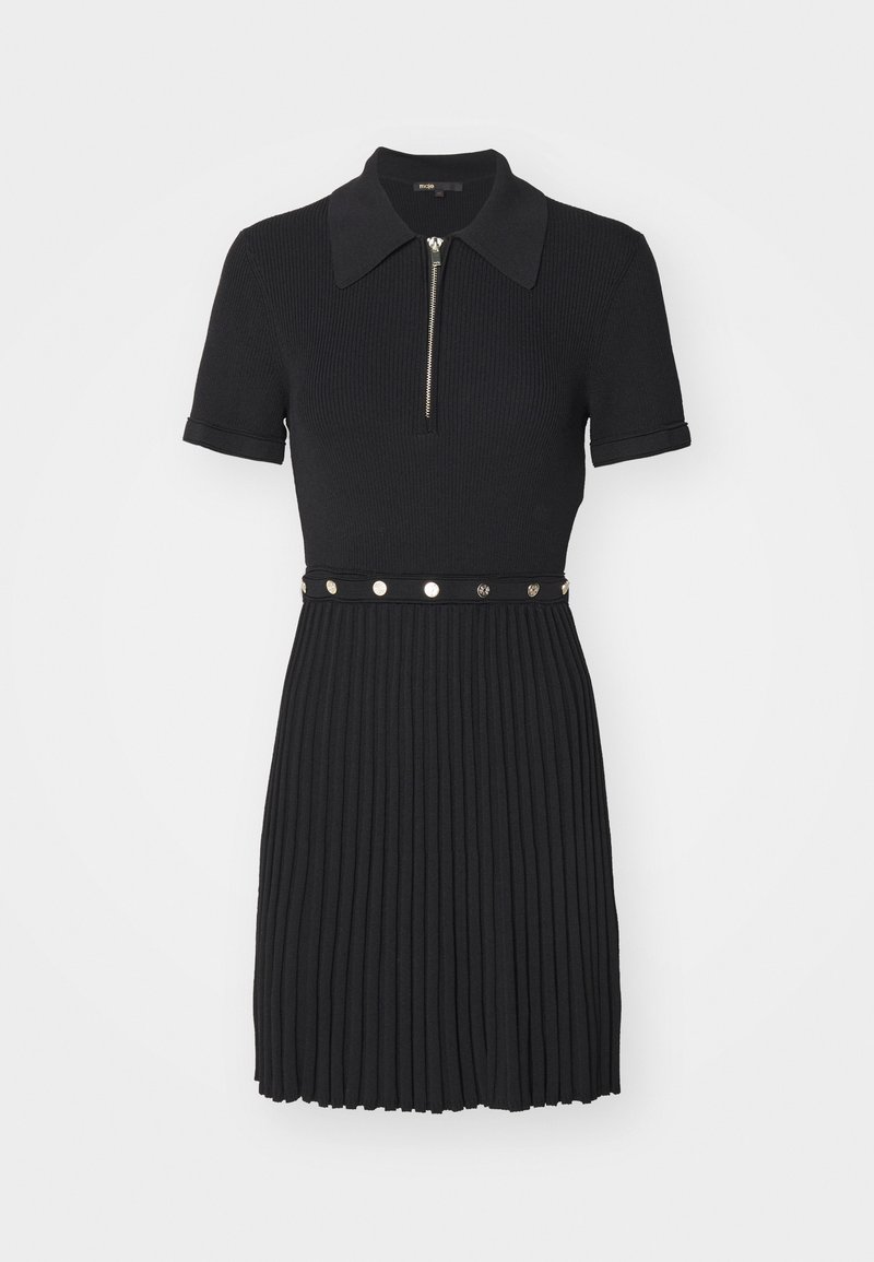 Maje Vestido de punto negro