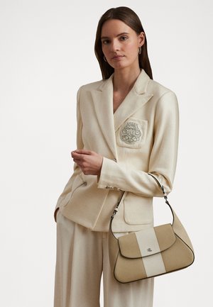 TWO TONE MEDIUM SCHYLAR SHOULDER BAG - Handbag - birch tan/soft white