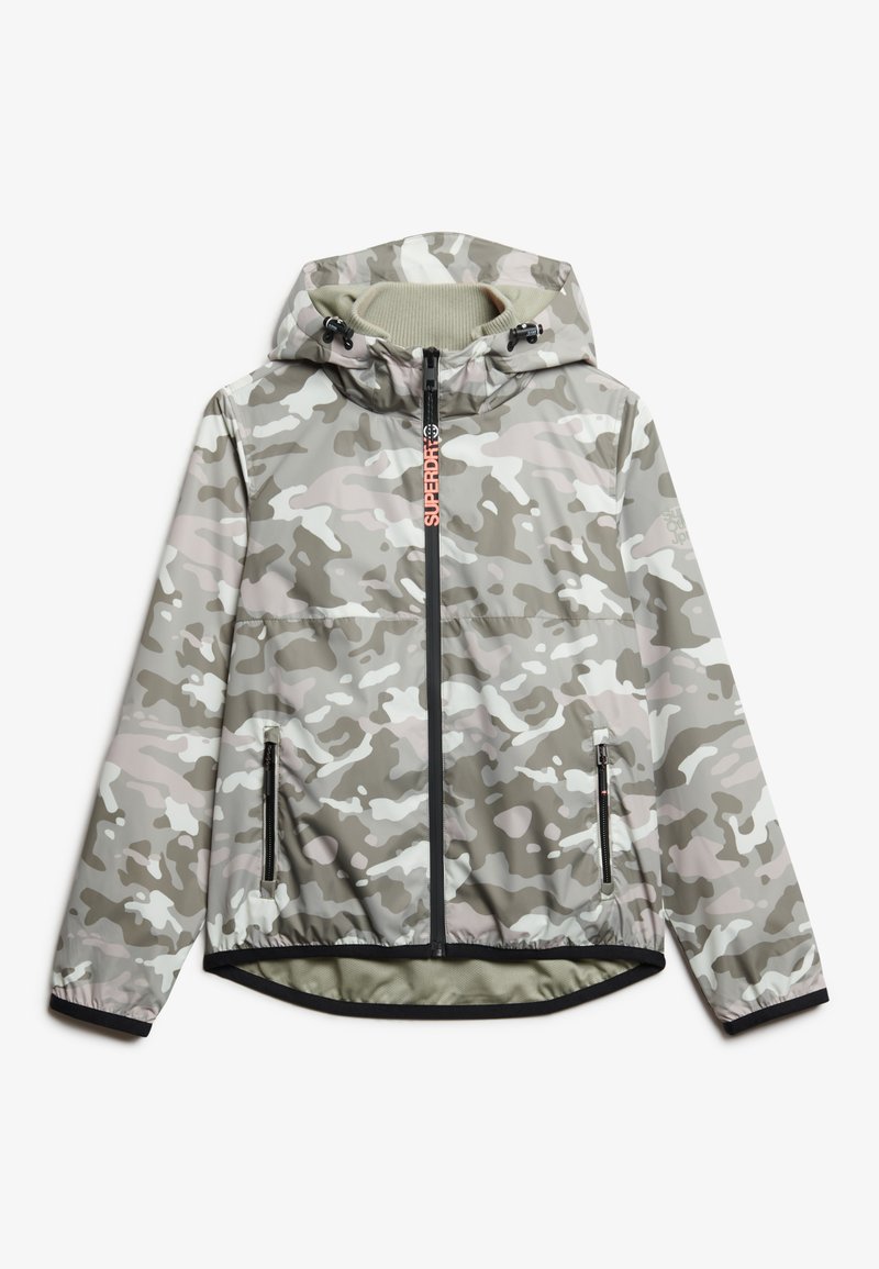 Superdry Co HOODED LOGO Summer jacket green camo/khaki Zalando