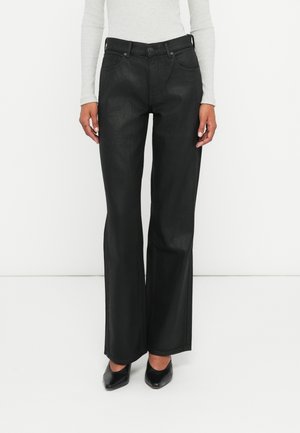 TESS TROUSER COATED COMFORT - Straight leg jeans - black cat