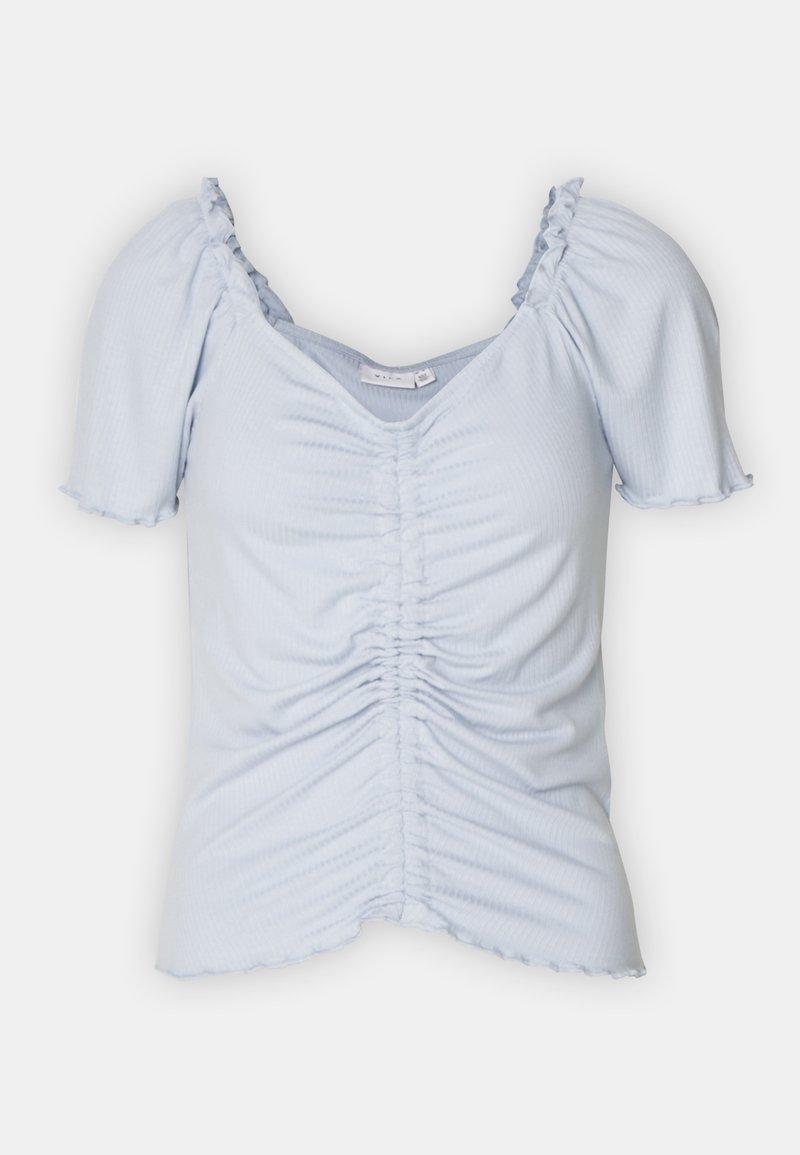 Vila T-shirt print lichtblauw Vila T-shirt print lichtblauw