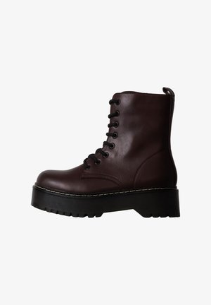 6th Sense, BOTTINES À LACETS SIXTH SENS - Bottines à lacets - wine