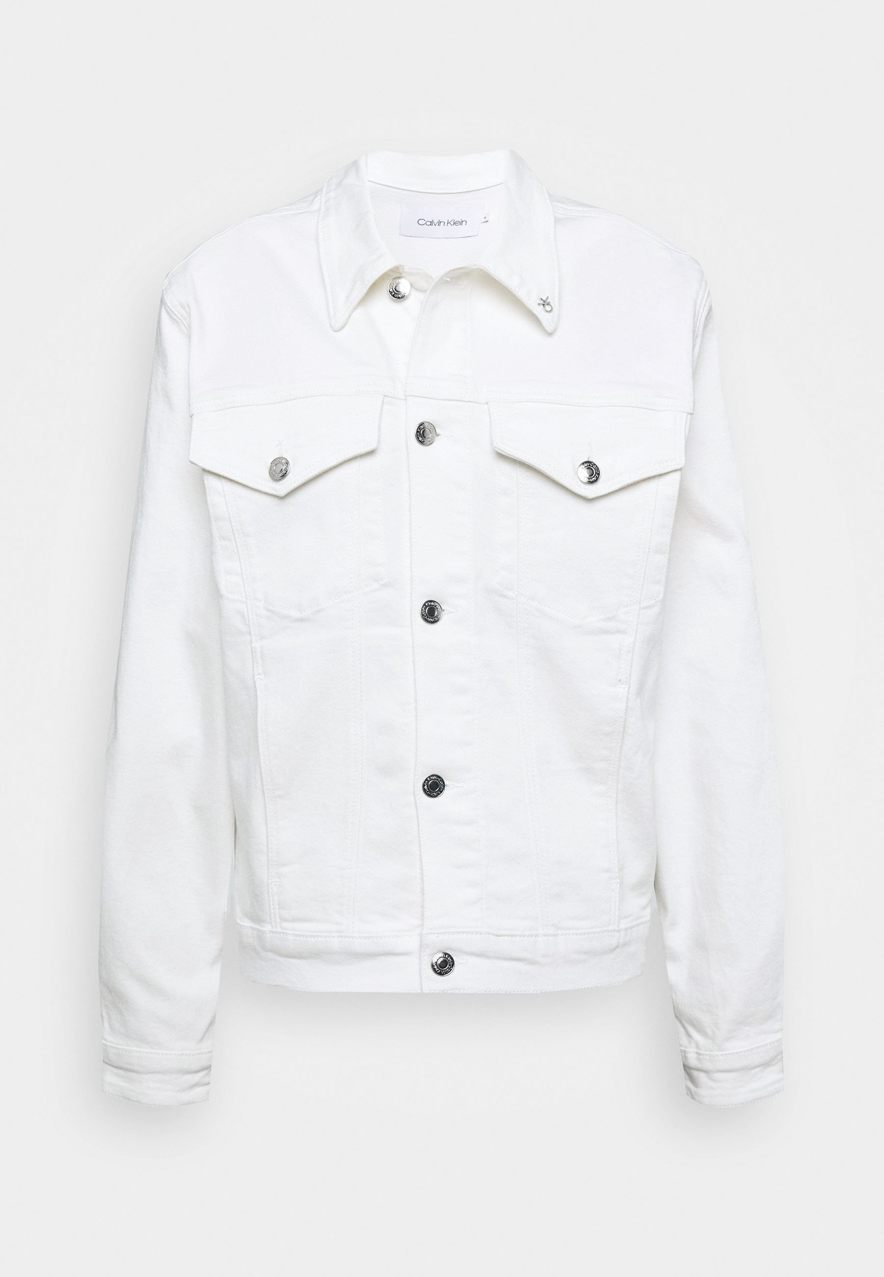 calvin klein white denim jacket