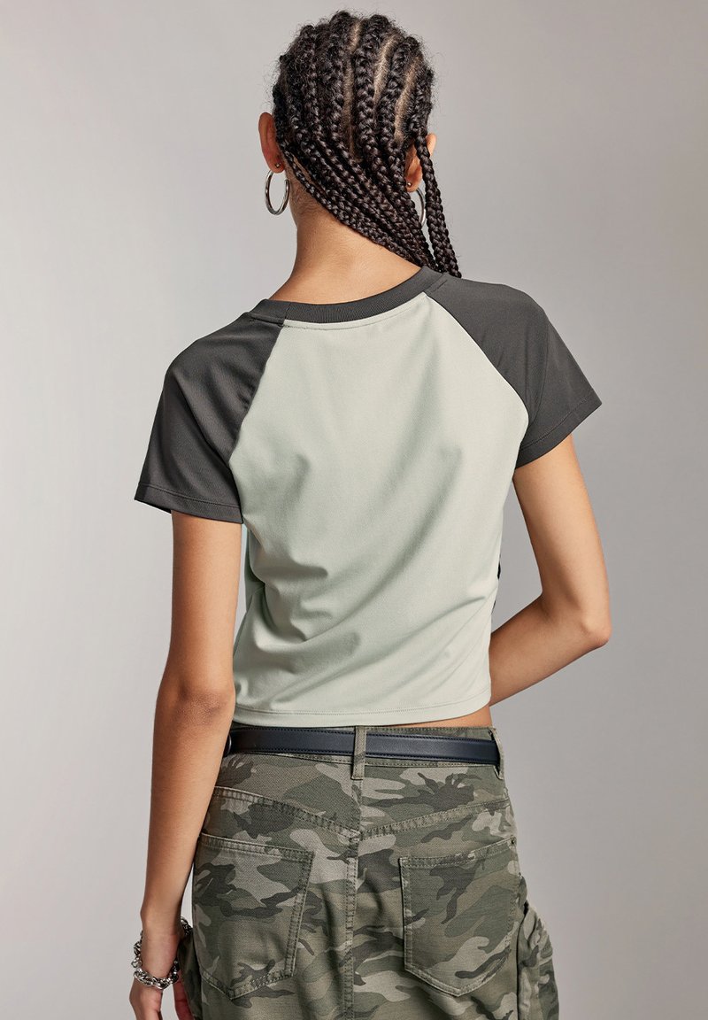 Miss Sixty T-Shirt print - light grey green/hellgrau - Zalando.de