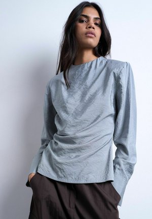 TSIBBI - Blouse - concrete grey