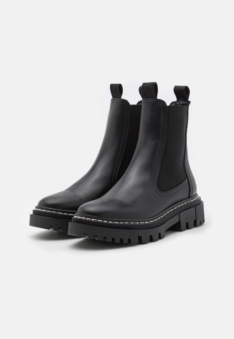 Tamaris Stivaletti Donna TOUCHit - Pelle, Tacco Piatto 4.5 Cm, Comodi E Alla Moda