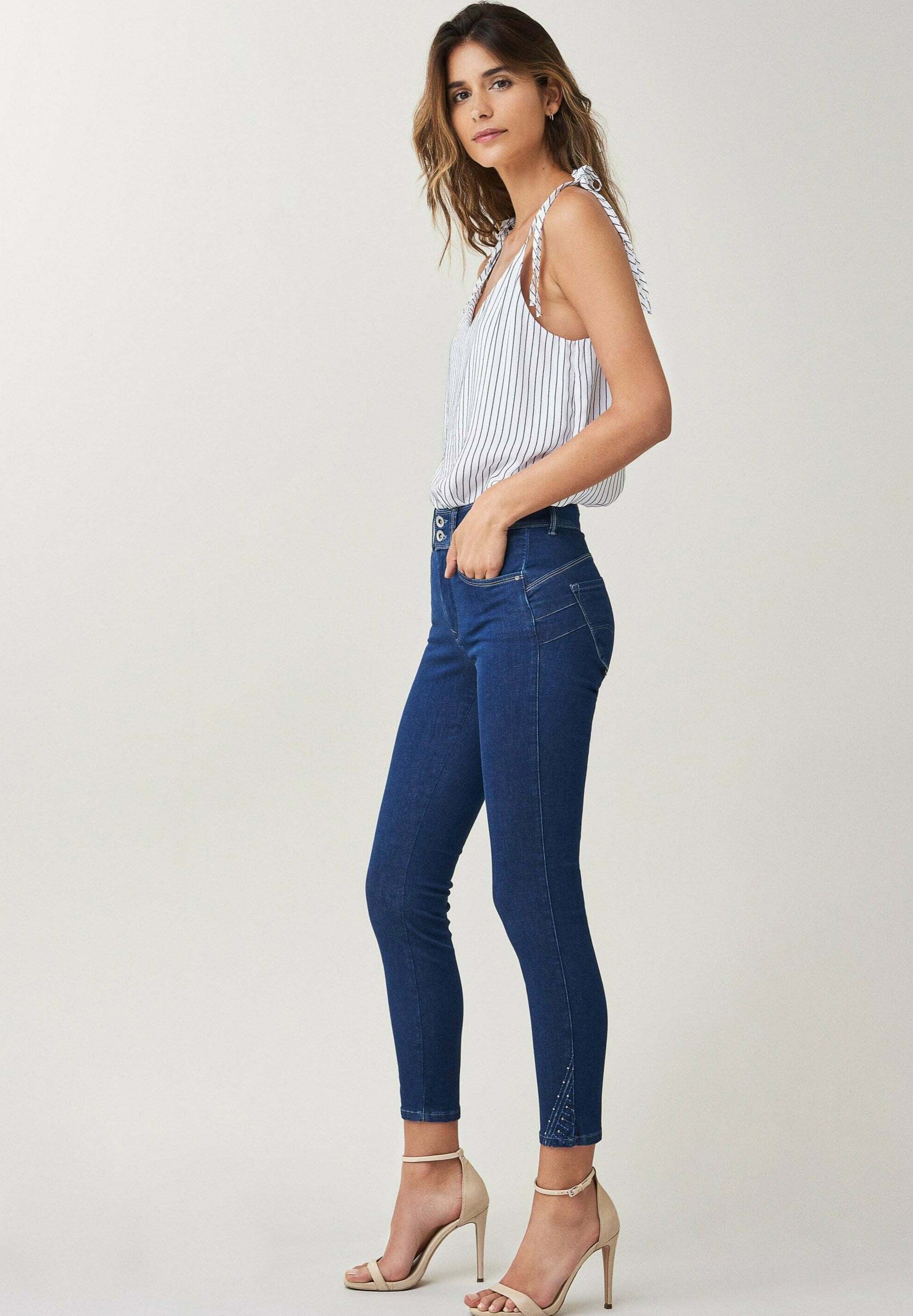 Femme SECRET PUSH IN CAPRI - Jeans Skinny Femme SECRET PUSH IN CAPRI - Jeans Skinny