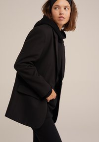 WE Fashion Pulover s kapuco - black