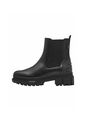Platform ankle boots - black