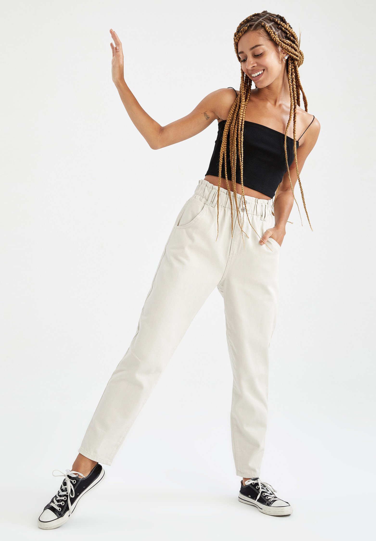DeFacto SLOUCHY - Pantaloni sportivi - beige/pietra - Zalando.it