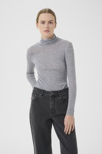 Gestuz NINIA ROLLNECK - Strikkegenser - grey
