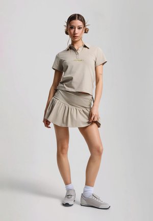 Ed Hardy, WOMENS BROKEN HEART MINI POLO SHIRT - Polotričko - khaki