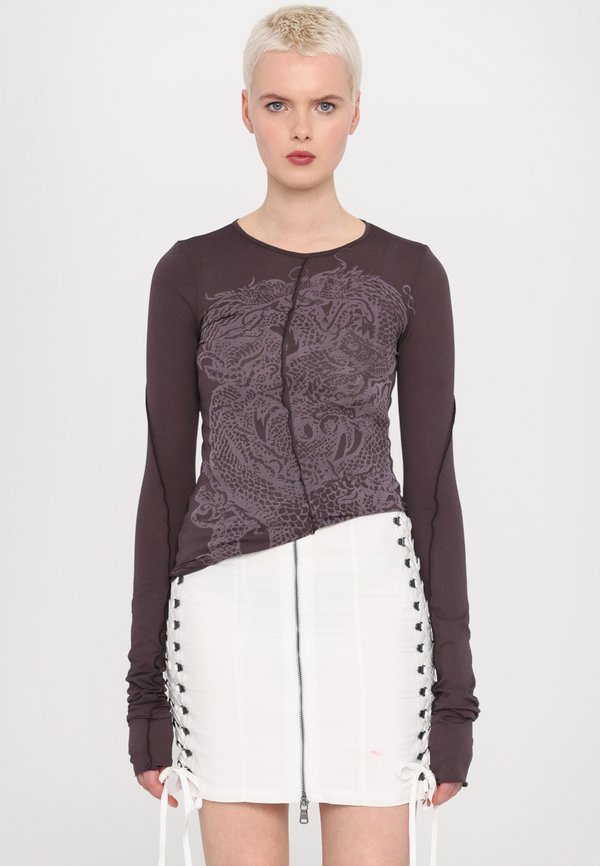 BIAS LONG SLEEVE - Long sleeved top - ganache2