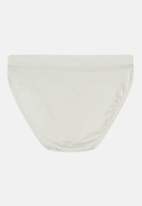 Cremefarbene Baumwollunterhosen mit glatter Textur, elastischem Bund und minimalen Nähten für hohen Tragekomfort. Sie verfügen über einen klassischen Bikini-Schnitt.