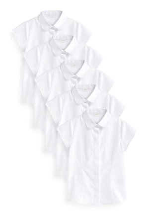 SHORT SLEEVE SCHOOL 5 PACK STANDARD - Košilová halenka  - white