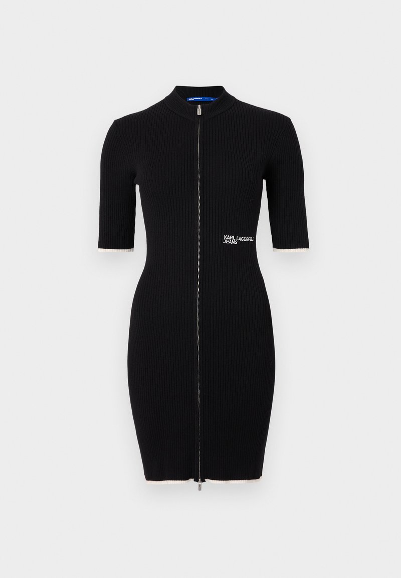 Karl Lagerfeld Jeans Gebreide jurk zwart Karl Lagerfeld Jeans Gebreide jurk zwart